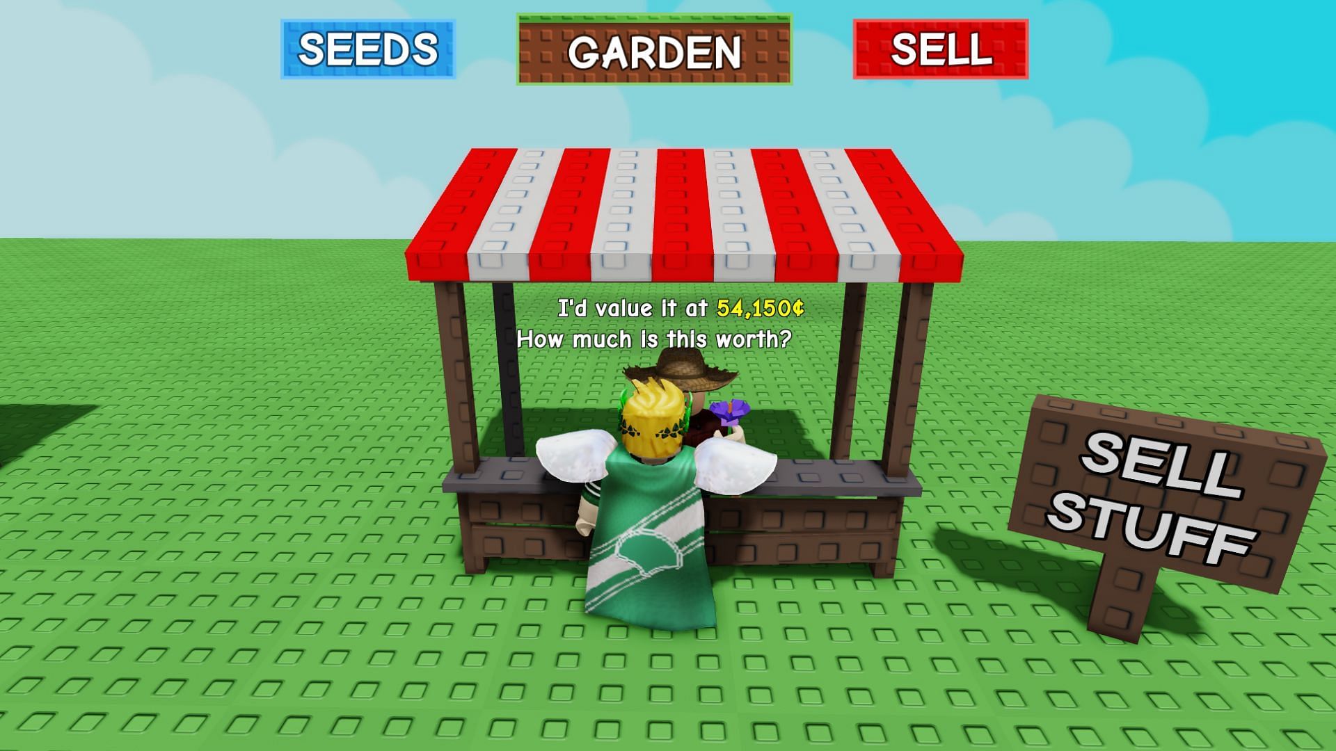Crocus with mutations sells for a lot of money (Image via Roblox)